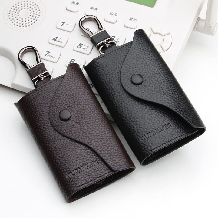 Key%20Case%20Men's%20Korean-Style%20Key%20Bag%20Multi-Function%20Car%20Key%20Case%20Women's%20Large%20Capacity%20Home%20Mini%20Key%20Chain%20Simple%20-%20Image%204