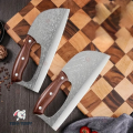 Kitchen Household Slicing 50Cr15MoV Steel Wood Handle 24cm. 