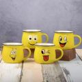 Emoji Ceramic Mugs Coffee Tea Water Milk Yellow Colors Cup Gift- 1 piece - Coffee Mug - Coffee Mug/. 