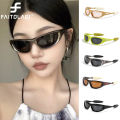 New glasses cat eyes sun protection goggles men's and women's sunglasses windproof. 