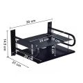 Router Stand 2-Layer Wall Mount WiFi Router Stand – Metal Shelf for TV Box & Remotes. 