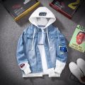 Men Denim Jacket Streetwear Hip Hop Men's Hooded Jean Jackets Male Casual Loose Outerwear 2022 New Spring Fashion Slim Fit Coat.