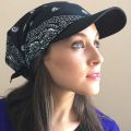 Unisex Hat Fashion Square Scarf Cap Soft Headscarf Baseball Cap Outdoor Brim Sunshade Hats Gift.