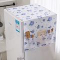 Refrigerator Cover with Storage Pockets - Waterproof & Dustproof Fridge Top Cover (Available in Single & Double Door Sizes). 
