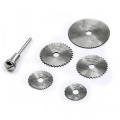 6Pcs Mini Circular Saw Blade Set for Wood Aluminum Cutting. 