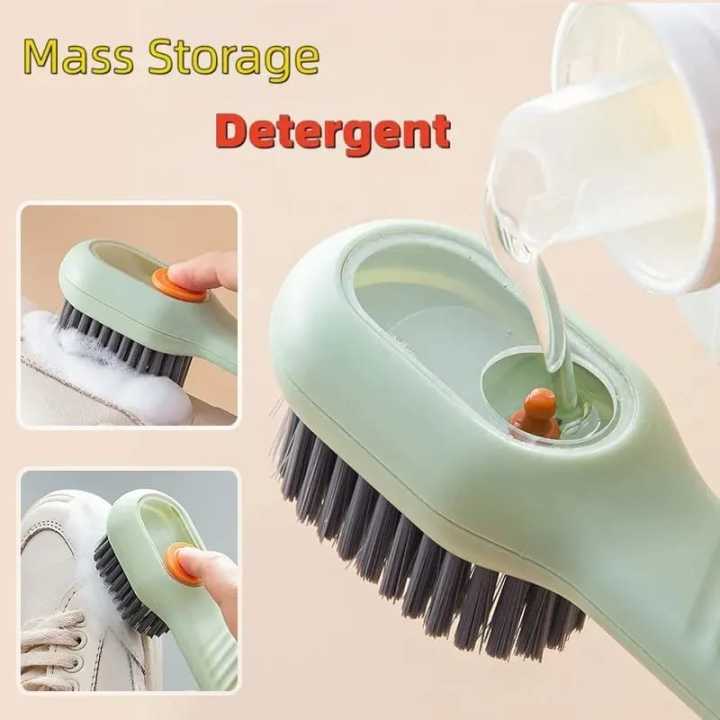Multifunctional Soft-Bristled Cleaning Brush 1PC Shoe & Clothes Cleaner for Shoes, Clothing, and Boards