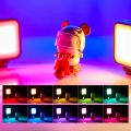 RGB fill light portable mini cell phone selfie live photography camera photo led ambient light beauty pocket soft light.