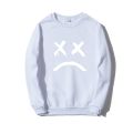 Round Collar Without A Hat Men Sweatshirt Lil Peep Hoodies Happy Smiling Face Print Fleece Pullover Hoodie Men Women Streetwear. 
