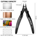 2Pcs Mini Nose Cutting Plier Electrical Wire Cable Cutter Metal Side Snips Flush Pliers Convenient Durable Tool MuXiaRe. 