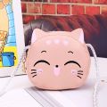 Boys and Girls Cartoon Lovely Cute Cat Handbags Crossbody Bag Mini Shoulder Bags Coin Purse. 