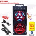 KTS 1036 Stereo Dual Speaker Wireless Bluetooth Speaker with Microphone. 