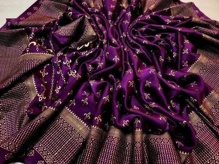 Exclusive Designer Screen Print Japani Silk Saree With Blouse for Women