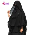 Hijab 2023 5Part Fashion Women Chiffon Headscarf Ready To Wear Instant Hijab Scarf Muslim Shawl Islamic Hijabs Arab Wrap Head Scarves.