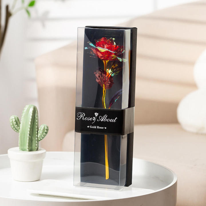 Lasts Soap flower gift box Fragrant Romantic Artificial rose flower Wife Pl Foil rose flower for Home decoration Anniversary gift Wedding decoration Valentine's day surprise Girlfriend or wife's birthday gift