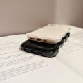 Soft Solid Color Curly Wavy Phone Case For iPhone 15 14 13 12 11 Pro Max 14 Plus Plain Silicone Shockproof Bumper Back Cover. 