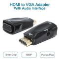 Hdmi To Vga Converter With Audio Cable For Pc Laptop - Effortless Connection For Enhanced Display Options. 