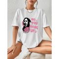 Horror Movie T Shirt Aesthetic Holloween Shirts Women Printed Cartoon Graphic Tee Clothing Female Summer Tops T-shirt Plus Size. 
