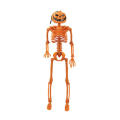 38*12*5cm Halloween decoration Good Quality PP Posable skeleton Full body pumpkin head skeleton for Home Garden.