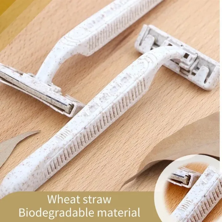 8pcs%20Manual%20Shaving%20Razor%20Eco-Friendly%20Biodegradable%20Shaving%20Tool%20Triple%20Blade%20Disposable%20Shaving%20Razor%20Portable%20Travel%20-%20Image%202