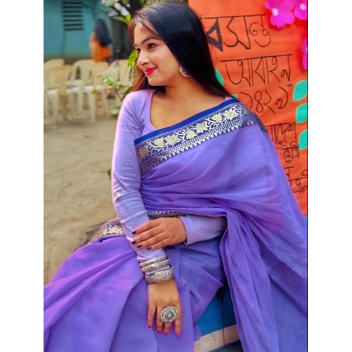 Traditional Half Silk Mayabika Saree with Blouse Piece - Perfect Casual Wear for All Seasons and Occasions