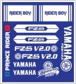 YAMAHA bike all sticker | bike modify sticker | YAMAHA FZS V2 sticker | Bike full set Sticker- ( Waterproof & Premium quality) | customize sticker | custom sticker for bike..car modified sticker for bike.