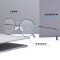 [ New ] Ultra-Light Plate Plain Glasses Rim Women in Wind IP Electroplating 6387 Retro Glasses Frame Mixed Batch glae. 