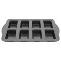 Durable 8-Cavity Mini Loaf Brownie Pans Non-Stick Large Capacity Mini Bread Baking Mold DIY Rectangular Carbon Steel Cake Mold Kitchen Use.