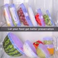 Silicon Food Cover Set of 6pcs Kitchen Reusable Silicone Stretch Cover Seal Lid Preservation Vacuum Food Storage Wrap Bowl Pot Cover. 