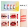 ibcccndc Capsule Lipstick 4-Pack Lipstick Set Gift Box Easy to Color, Matte Mini Lipstick, Lipstick Cross-border. 