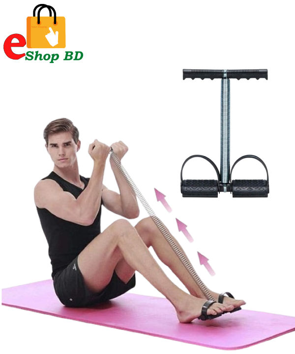 Fitness Equipment Pull Rope Tension Foot Pedal Foot Pedal Expander Home Yoga Pull Ropes Elastic Home Gym Equipment UOMUN