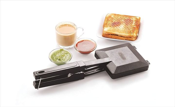Exceptional Quality Non -stick gas sandwich maker/toaster black