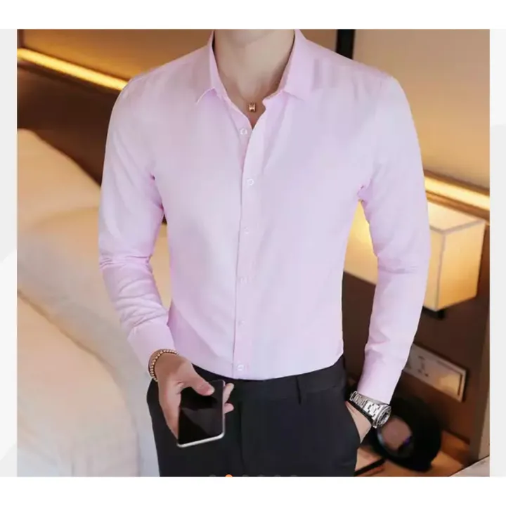 Pink%20Long%20Full%20Sleeve%20Shirt%20for%20Men%20-%20Image%203