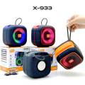 High Base NEW X-933 New Super Bass Portable Wireless Blue-tooth Speakers RGB LED Light Active Stereo Woofer Hifi Music BT Outdoor Mini Speaker. 