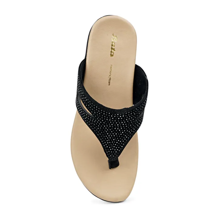 Bata%20SCOOPY%20Toe-Post%20Sparkly%20Flat%20Sandal%20for%20Women%20-%20Image%204