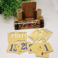 Bamboo table calendar 1 pc for office and home. 