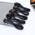 AC85V-265V 10A 1.5M/3M 3PIN EU Cord US UK AU Plug IEC C13 C13 TO C14 Extension Power Adapter Cable For Dell Desktop PC Monitor. 