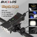 140dB Ebike Bicycle Horn Light USB Rechargeable Bike Headlight 12 LED Super Light E-bike Flashlight Cycling Bell Lamp Mtb Parts. 