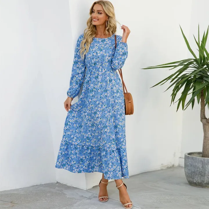 Women%20Maxi%20Dresses%20Sping%20Autumn%20Bohemian%20Casual%20Full%20Sleeve%20High%20Waist%20Beach%20Woman%20Chiffon%20Dresses%20Floral%20Vestidoes%20Long%20Dress%20-%20Image%205