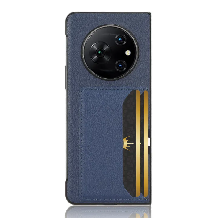 %E3%80%90Wireless%E3%80%91%20Applicable%20Voice%20Transmission%20Phantom%20V%20Fold%20Litchi%20Pattern%20Back%20Cover%20Card%20Phone%20Case%20Protective%20Sleeve%20-%20Image%205