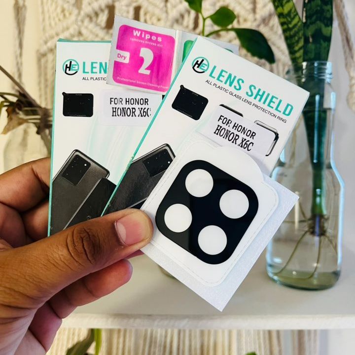 Honor X6c Camera Lens 3D Premium Glass Lens For HonorX6c Camera Lens Camera Protector Premium Quality HD Clear Anti Effect