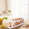 Rolling Egg Dispenser, Foldable Space-Saving Automatic Egg Roller Dispenser. 