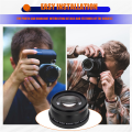 58MM Wide Angle 0.45x Converter Lens with Macro Close-Up Attachment for Rebel T6s,T6i,SL1,T5,T5i,T4i,T3,T3i,T1i,T2i,XSI,XS,,XT,70D,60D,60Da,7D,5D,1D.