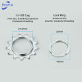 KI 13t/14t/15t/16t/17t Fixed Gear Bicycle Wheel Cogs Sprocket With Lock Ring Cycling Accessories For Fixie Track Bike Hub.