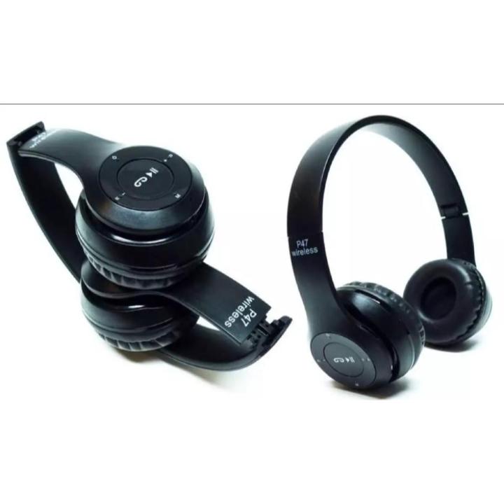 Wireless Bluetooth Headphone P47 Stereo Earphone with SD Card Slot