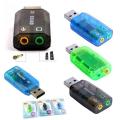Sound Card Mini External USB to 3.5mm Mic Microphone Headphone Jack Adapter. 