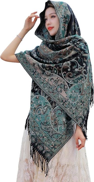 Scialle 100% Seta Con Frange, Oro - Foto 3