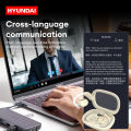 HYUNDAI HY-Y16 AI Headphones OWS Wireless Smart Earphones Cross-language communication Earbuds For Translating Recording Work.