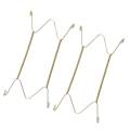4 PCS Expandable Metal Wall Plate Display Rack for Decorative Plates. 