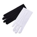 New Soft White Cotton Gloves Hand Moisturising Etiquette Formal Cotton Gloves Thin Black and White Gloves Driving Gloves. 