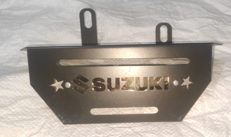 Suzuki gixxer mototone/sf, gixxer fi/sf fi Silence gurad and silencer plate MS steel leaser cutting powder colour